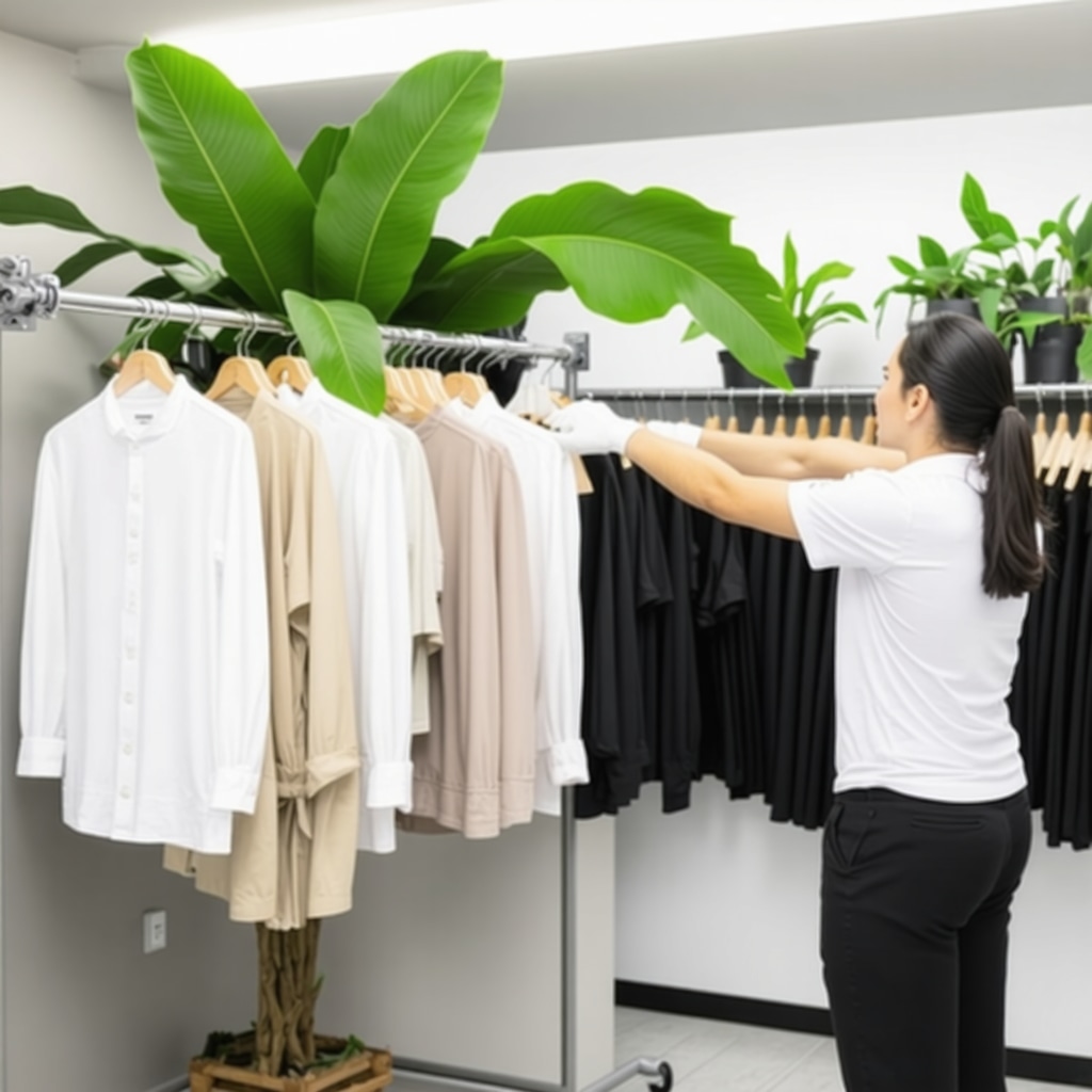 Technicians operating liquid CO2 dry cleaning equipment for delicate fabrics in an eco-friendly South Tampa facility
