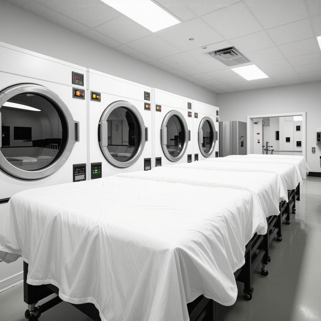 Advanced dry cleaning equipment with smart sensors and nanotech treatments for comforters in Tampa