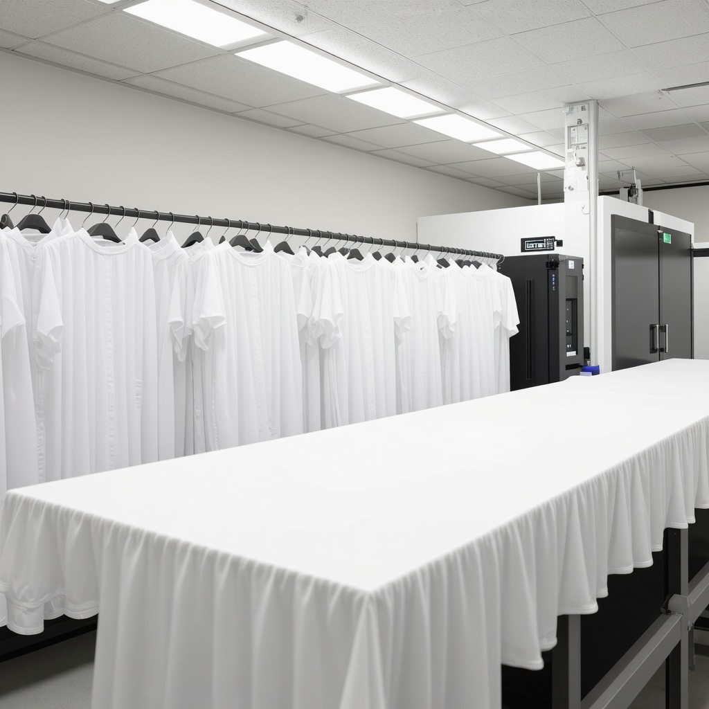Laboratory with advanced fabric analysis equipment and AI software used in Tampa dry cleaning for same day services