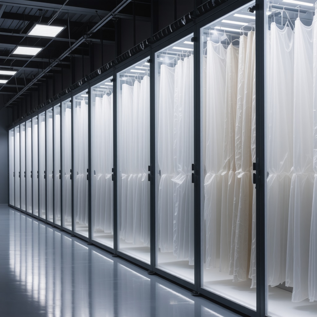Laboratory showcasing cutting-edge silk cleaning and storage technologies in Lutz