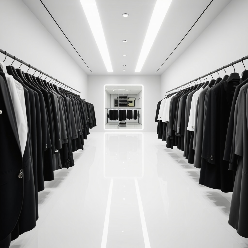 High-tech dry cleaning equipment and smart textile monitoring devices for tuxedo care