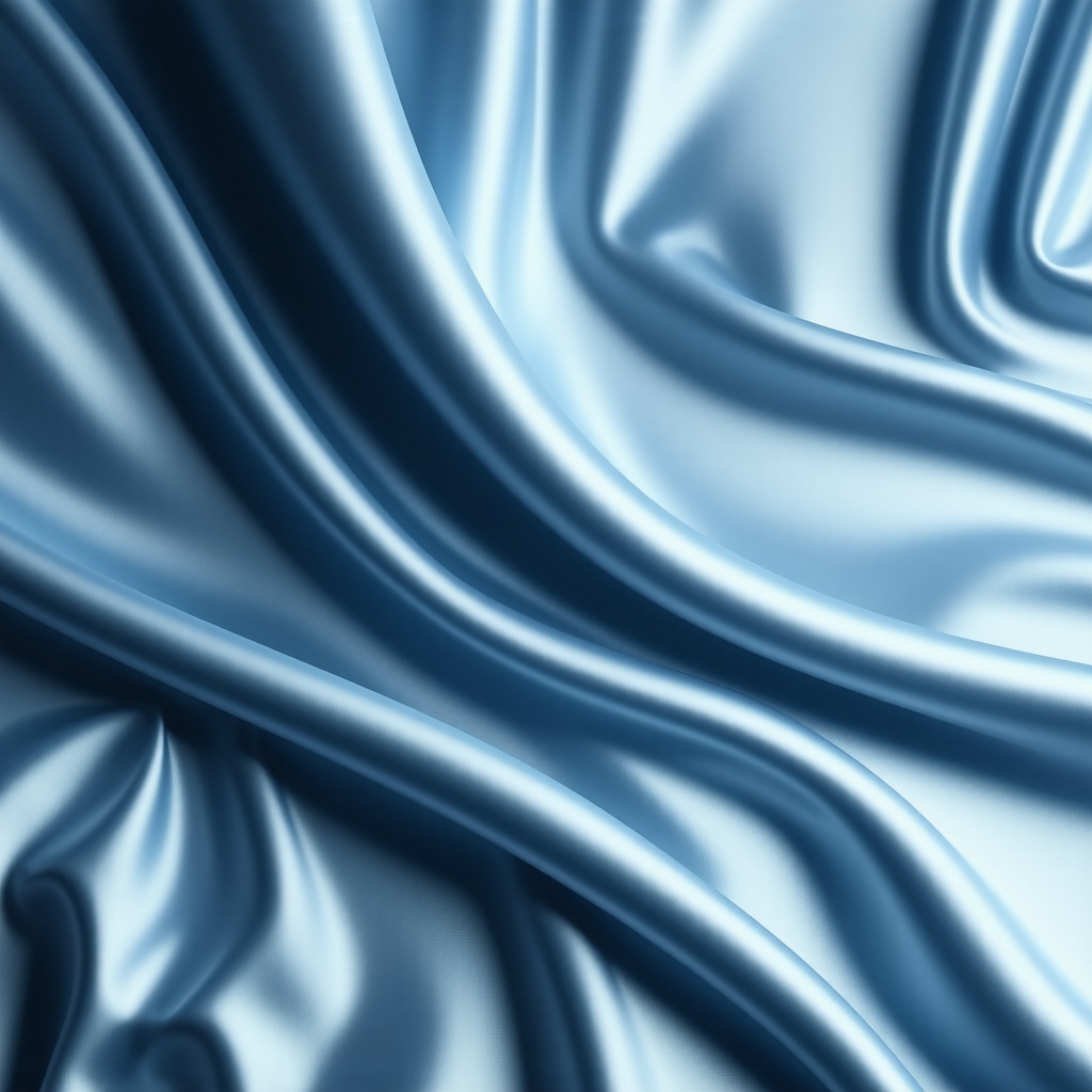 Detailed close-up image of silk fabric showing smooth texture and nano-coating sheen