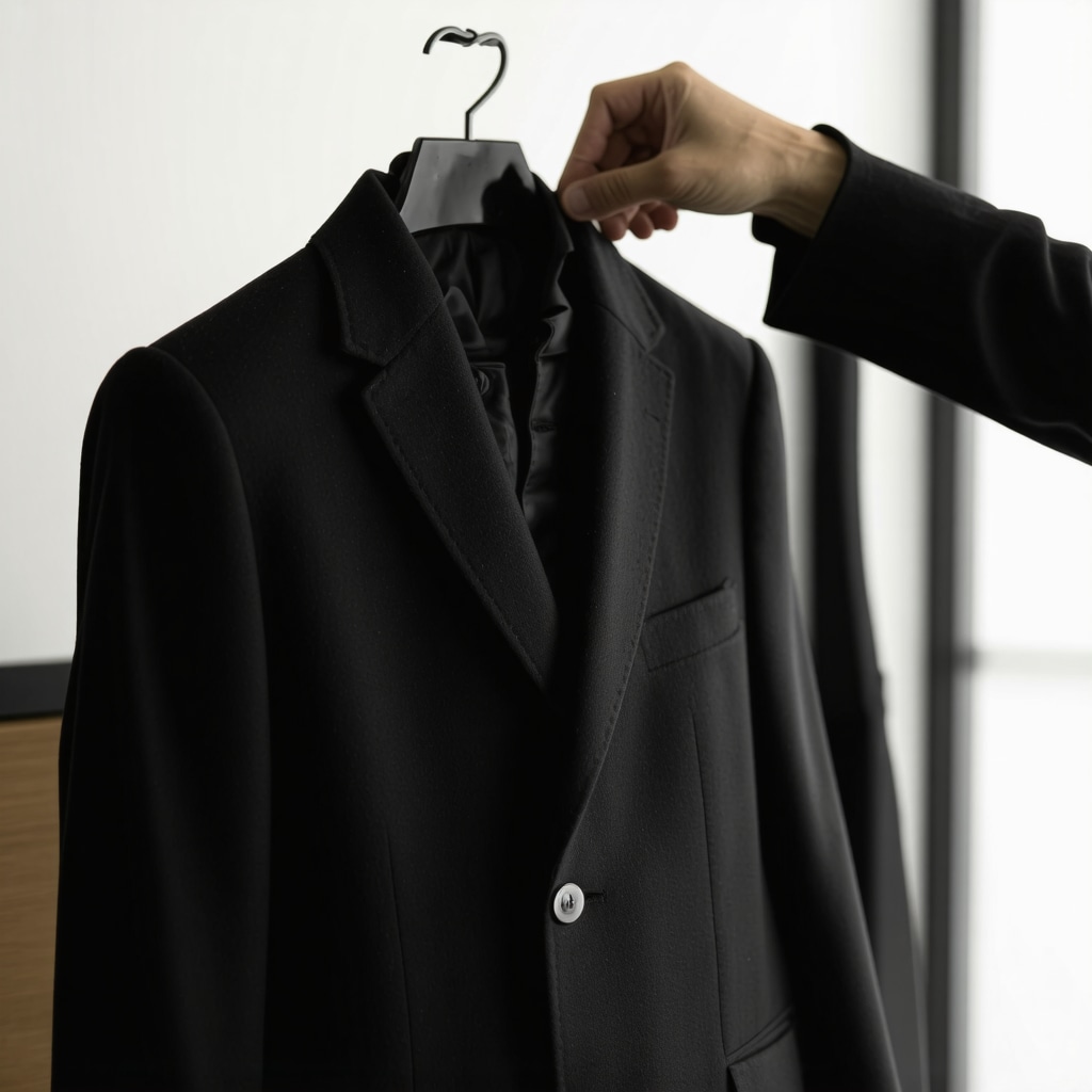 Professional tailor and dry cleaner restoring a cashmere coat with eco-friendly methods in South Tampa