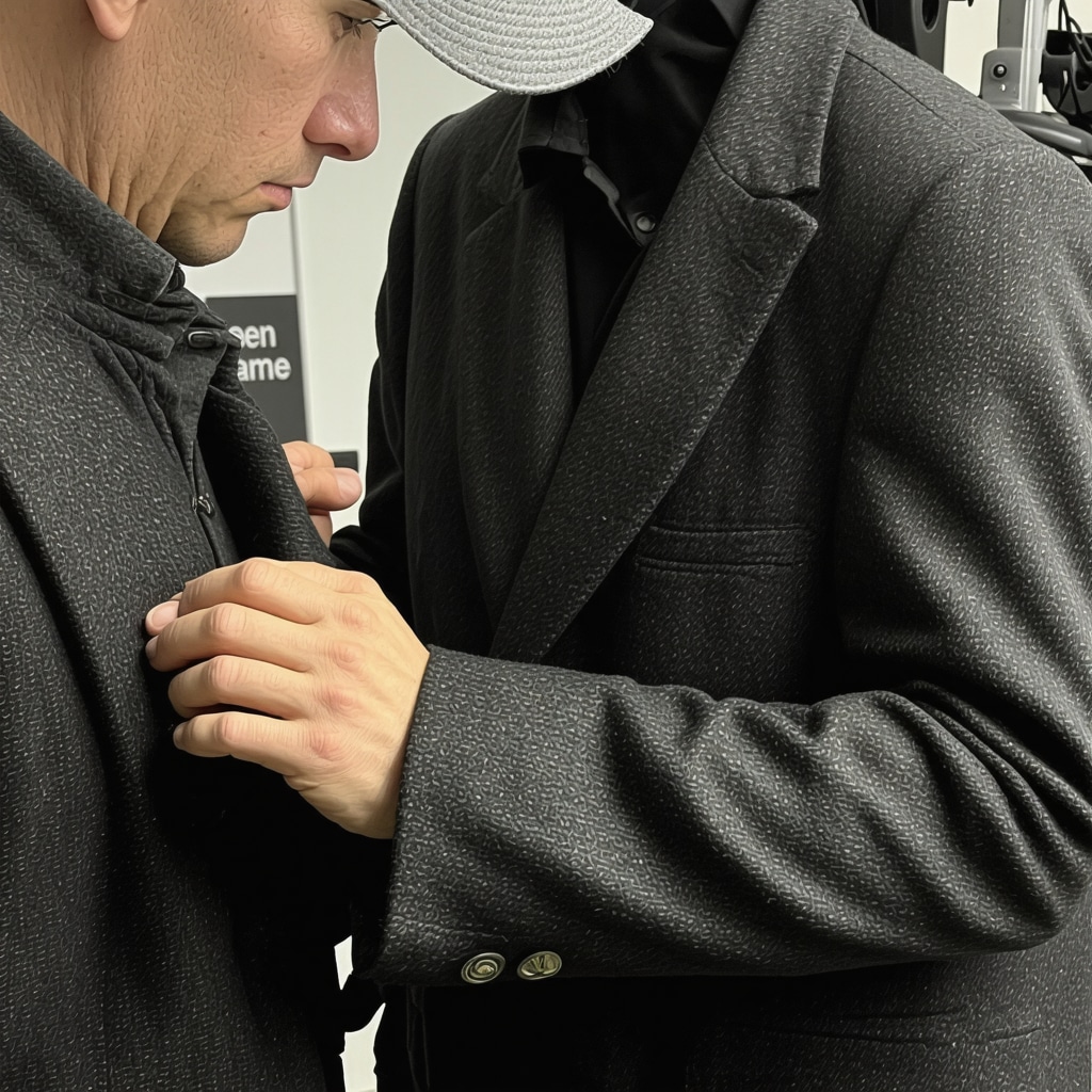 Dry cleaning specialist restoring vintage wool coat with advanced technology in eco-friendly South Tampa facility