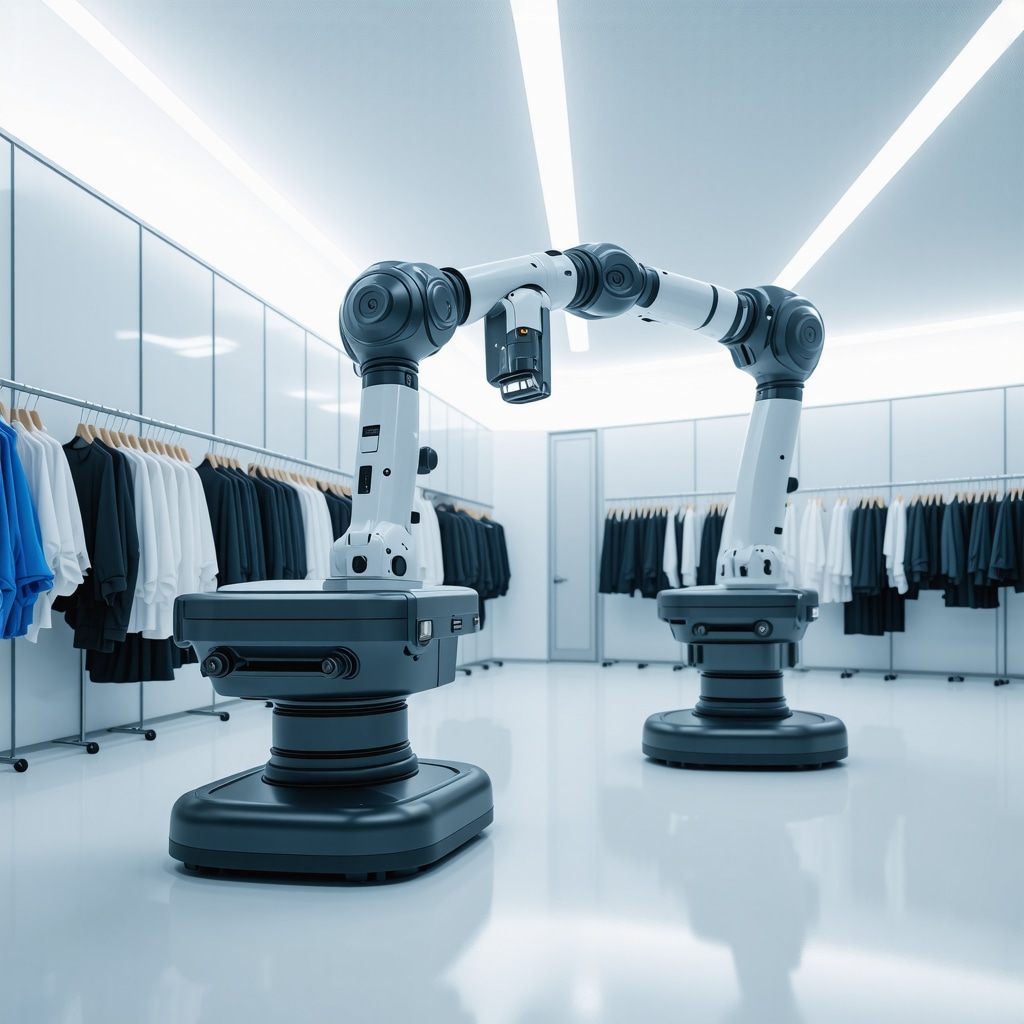 Robotic arms performing enzyme-based dry cleaning in an eco-friendly Tampa facility