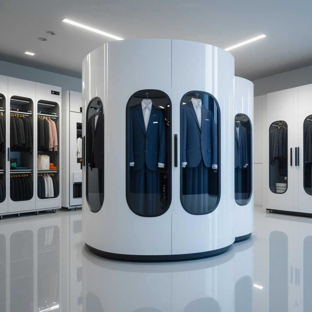 AI and nanotechnology-enabled dry cleaning equipment with digital customer interfaces in Trinity