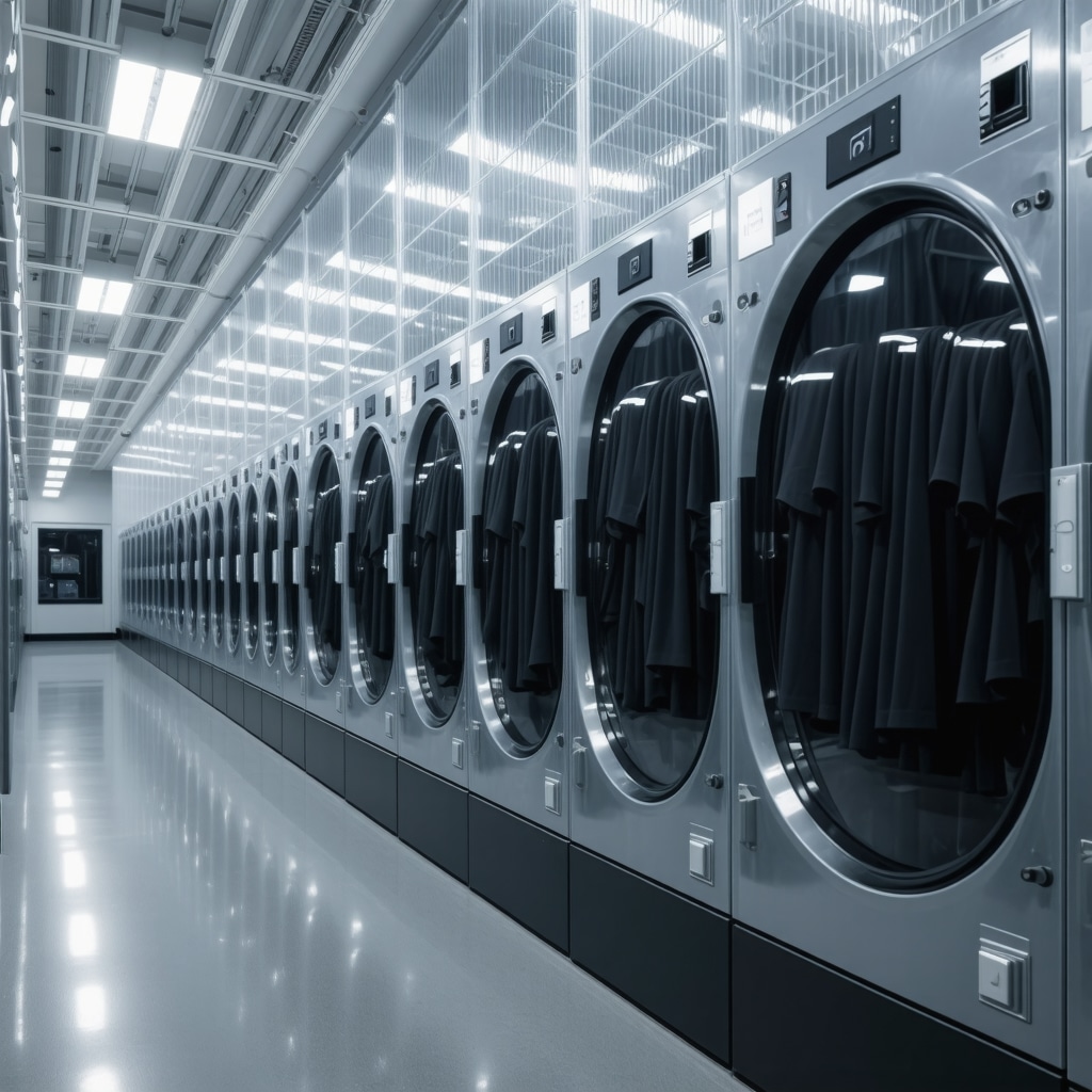 AI-driven garment sorting and nanotechnology fabric treatment at a South Tampa dry cleaning facility