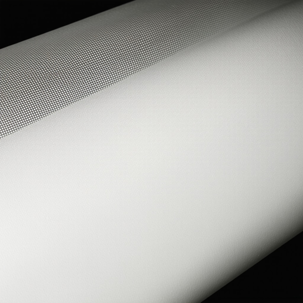 Close-up of fabric fibers being treated with nanotechnology coatings in a textile laboratory