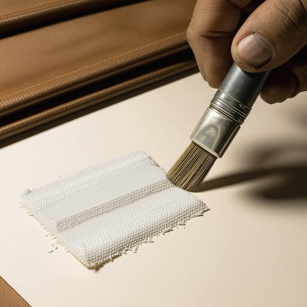 Close-up of micro-abrasion polishing and conditioning of leather jacket in Tampa workshop