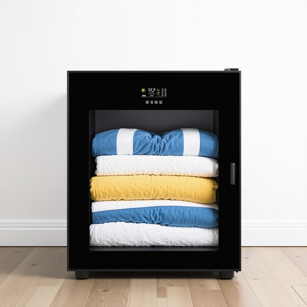 Smart storage unit with digital controls and IoT connectivity designed for preserving blankets in humid climates