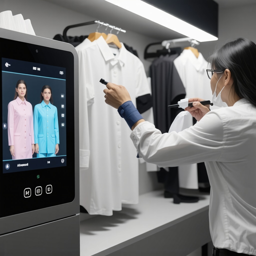High-tech dry cleaning equipment with eco-friendly machines and AI stain detection screen in South Tampa facility