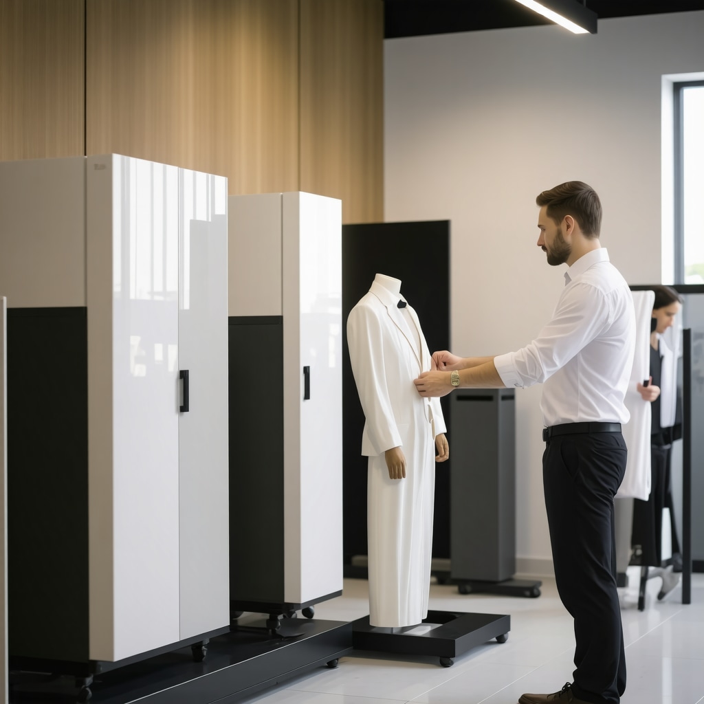 Eco-friendly dry cleaning machines and digital tailoring technology in South Tampa workshop