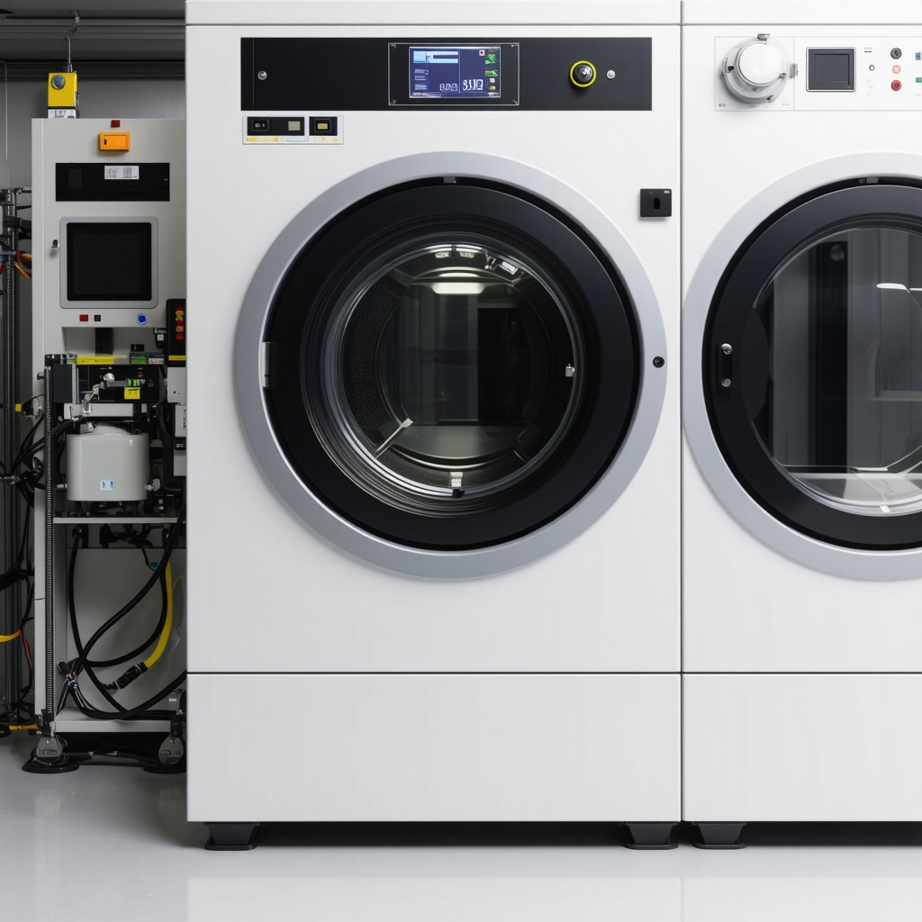 Modern supercritical CO₂ dry cleaning machine in Tampa's eco-conscious laundry facility