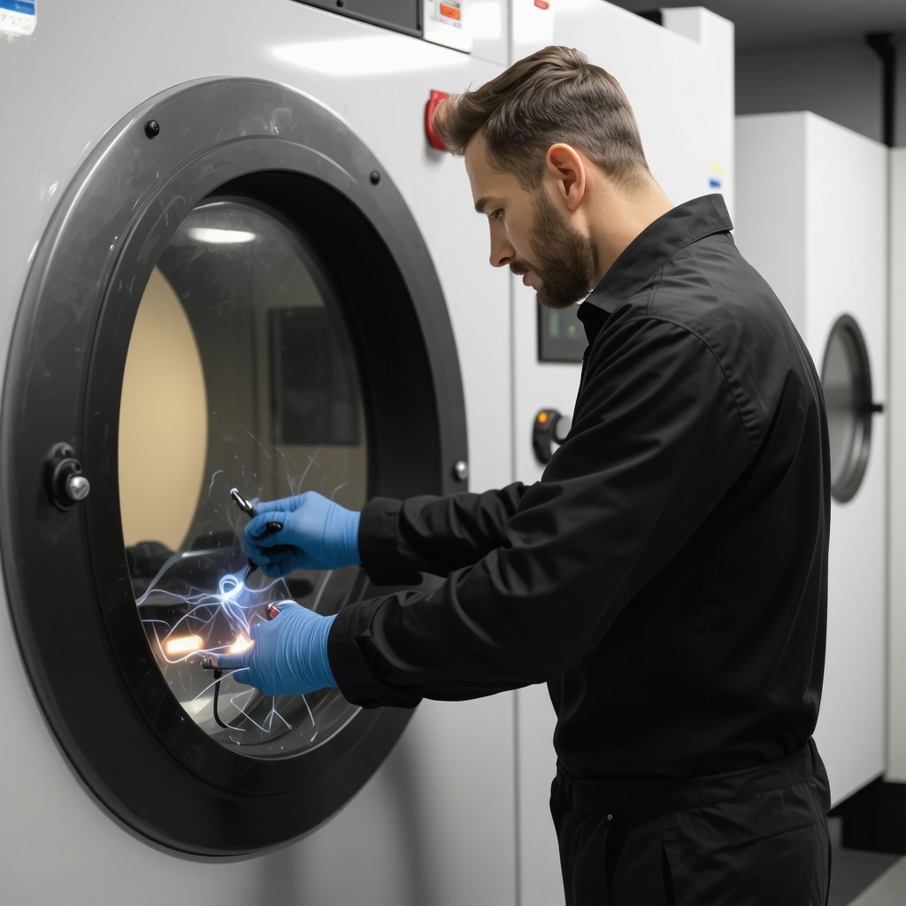 High-tech plasma cleaning equipment used for professional uniform care in Tampa
