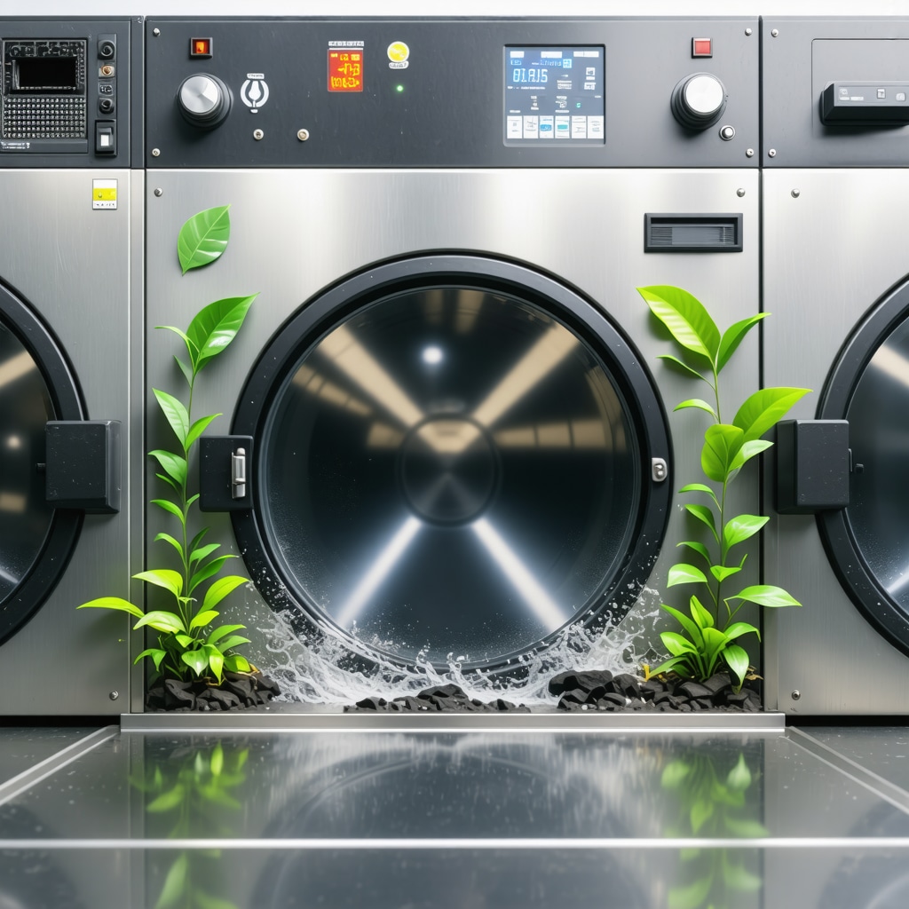 Ultrasonic cleaning machine in a sustainable dry cleaning shop in South Tampa