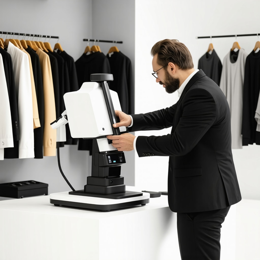 Tailor using 3D scanning and eco-friendly dry cleaning equipment in Trinity
