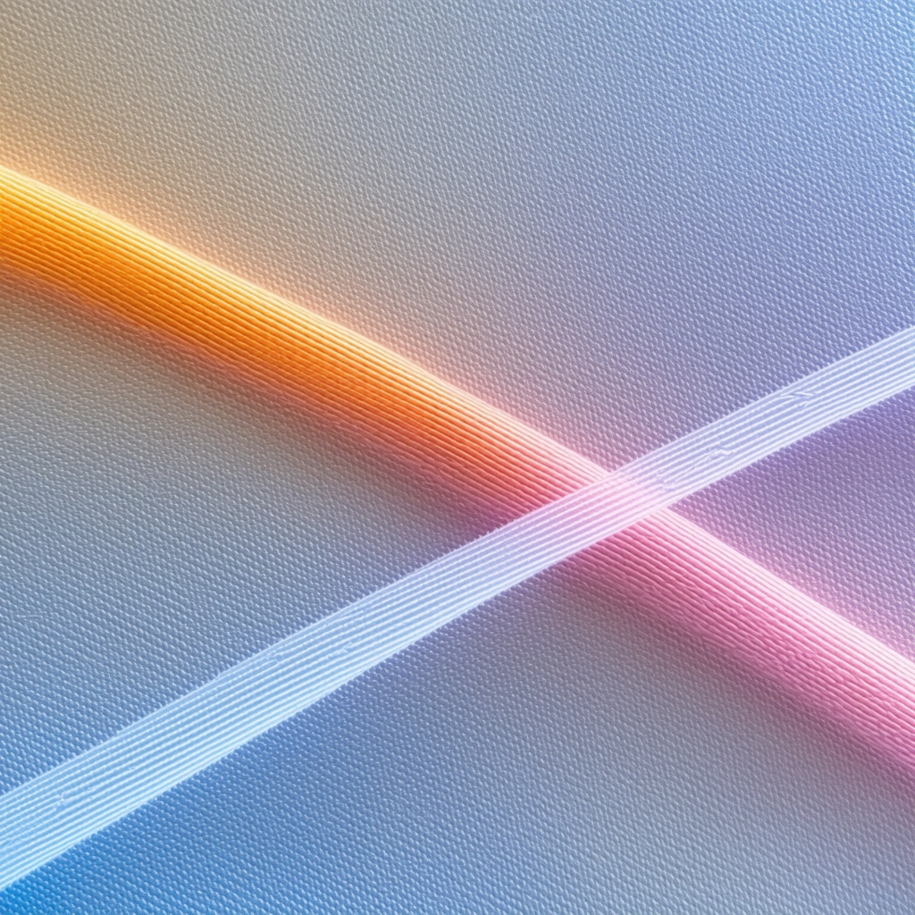 Microscopic image showing silk fibers with enzymatic cleaning process overlay