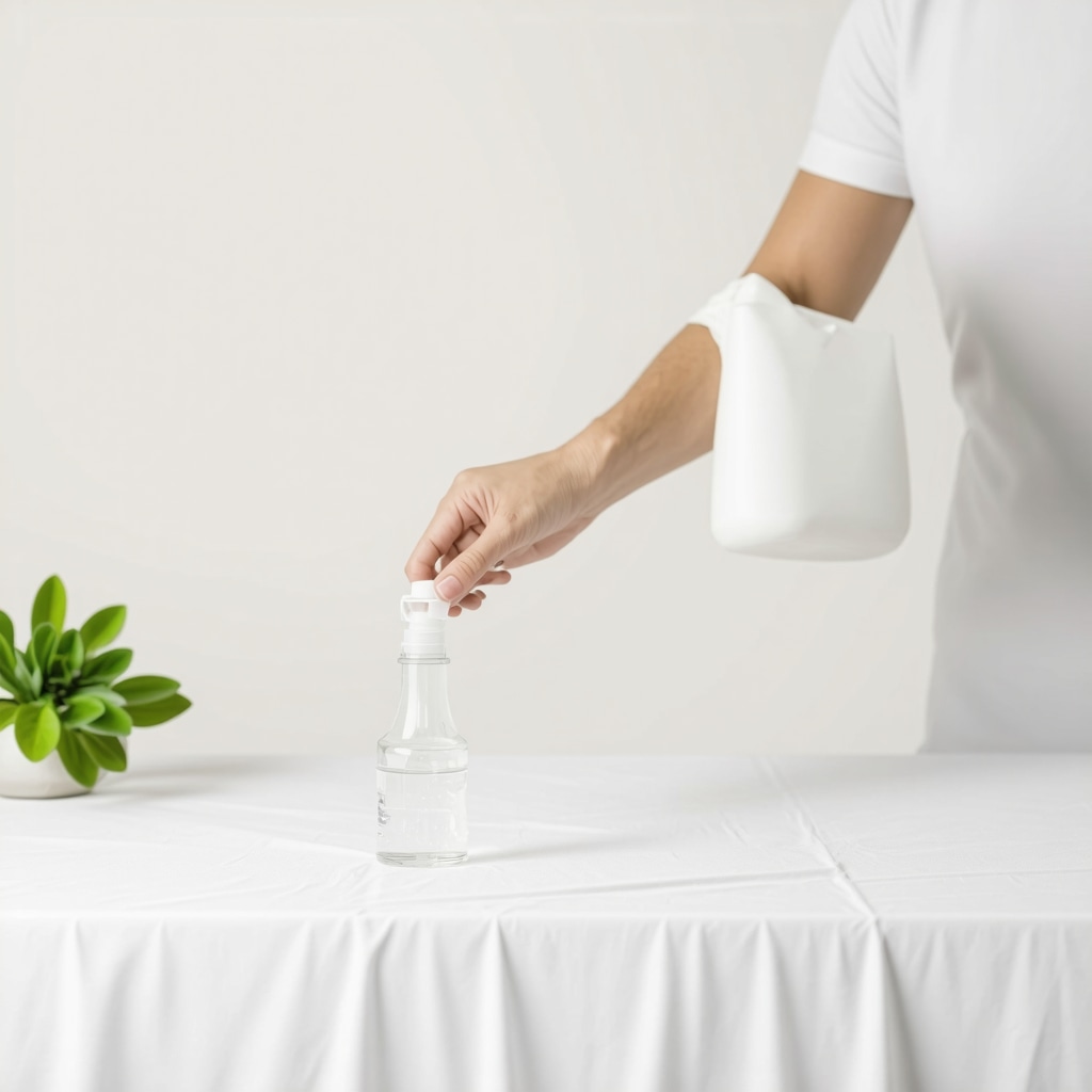 Professional applying biodegradable solvent on silk fabric in Tampa