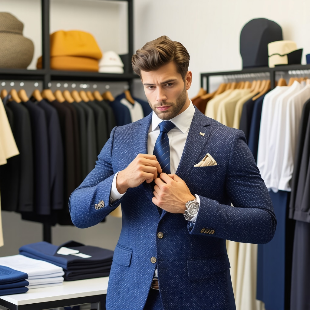 Tailor using advanced tools to alter high-tech suit with eco-friendly dry cleaning in South Tampa