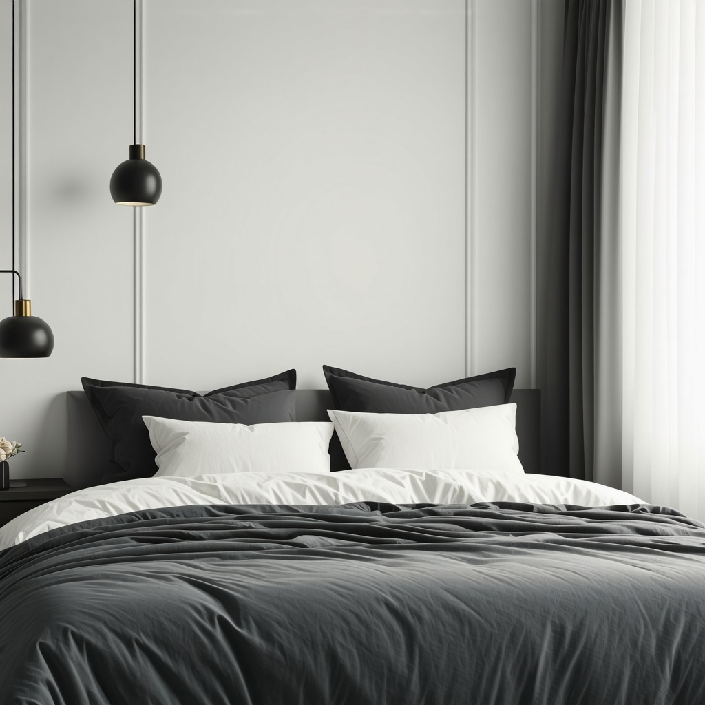 Clean, cozy bedroom with a freshly cleaned comforter