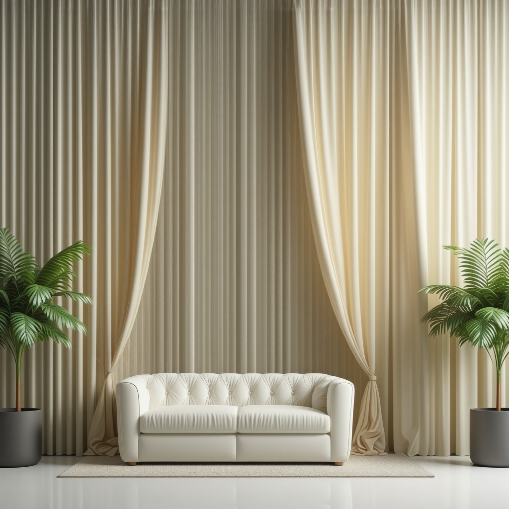 Curtains being cleaned with eco-friendly dry cleaning techniques in Tampa