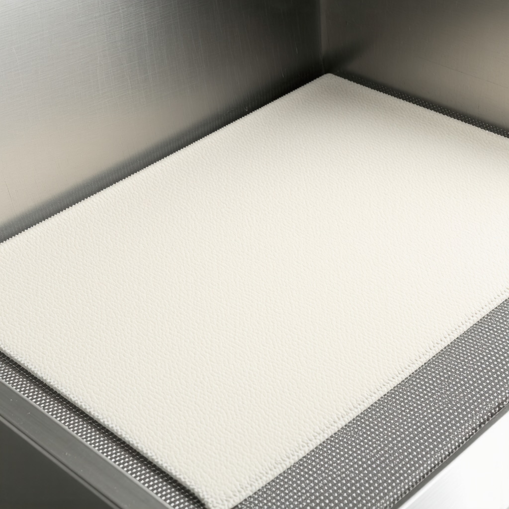 Professional ultrasonic cleaning equipment used on suede fabric in a modern dry cleaner
