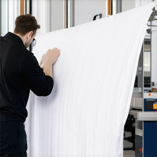 Professional dry cleaner cleaning comforter with eco-friendly methods