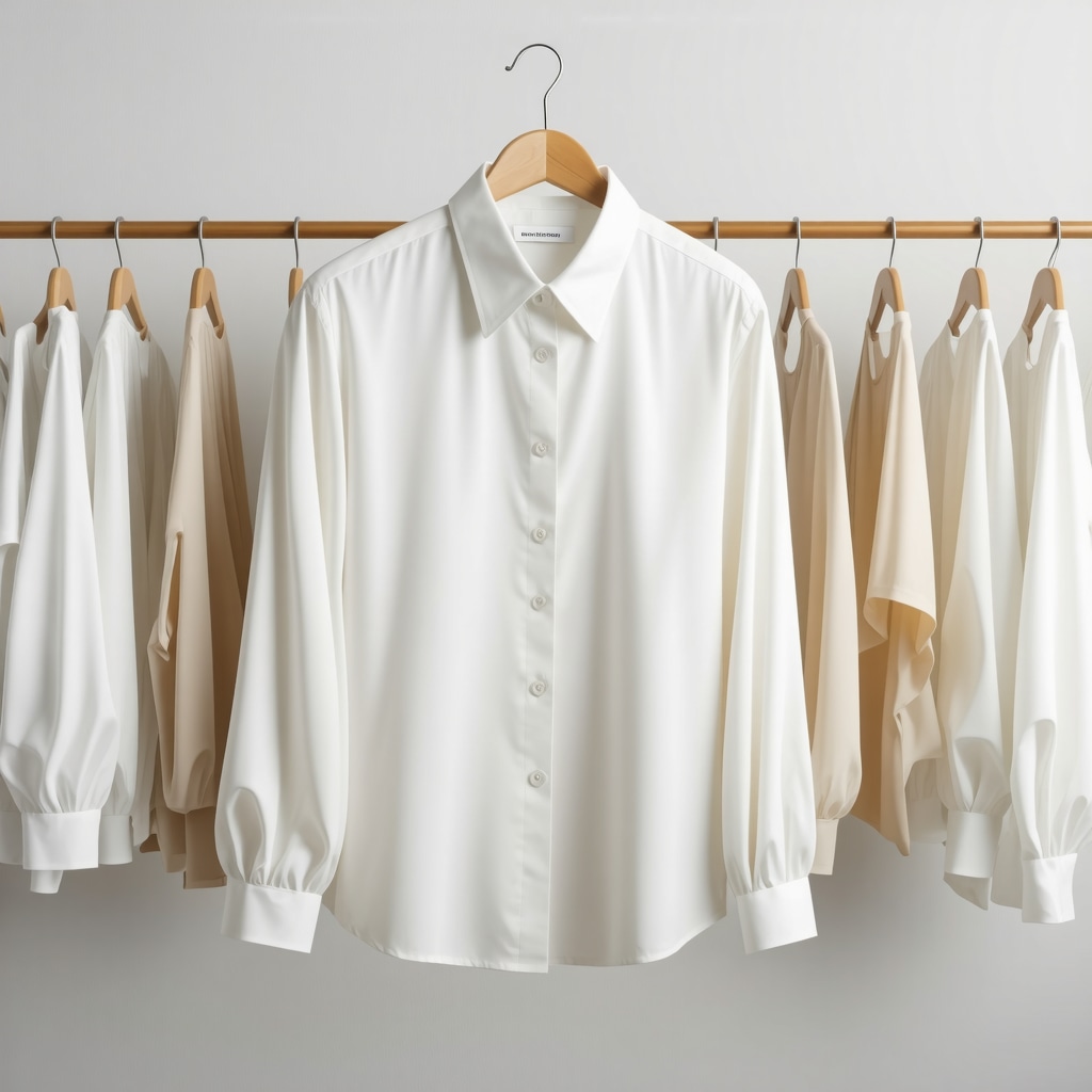 Silk blouse in eco-friendly dry cleaning process