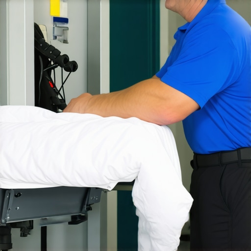 Dry cleaner expertly cleaning a comforter with eco-friendly methods in Tampa