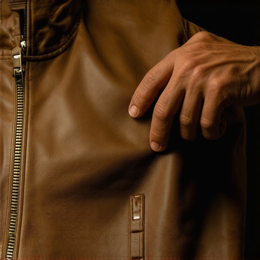 Professional leather cleaner restoring a leather jacket with eco-friendly products