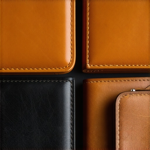 Close-up of clean and restored leather and suede accessories showing shine and texture
