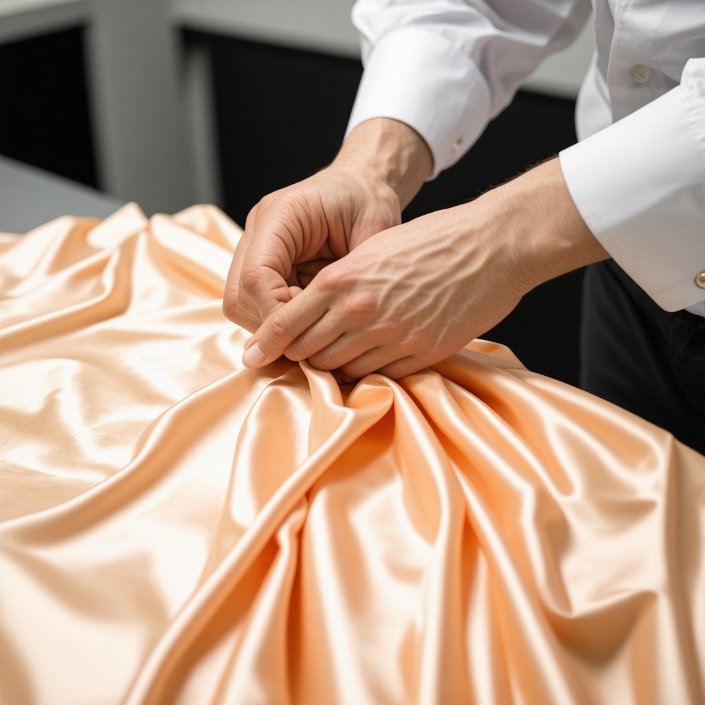 Professional cleaning silk fabric with eco-friendly solutions in Tampa