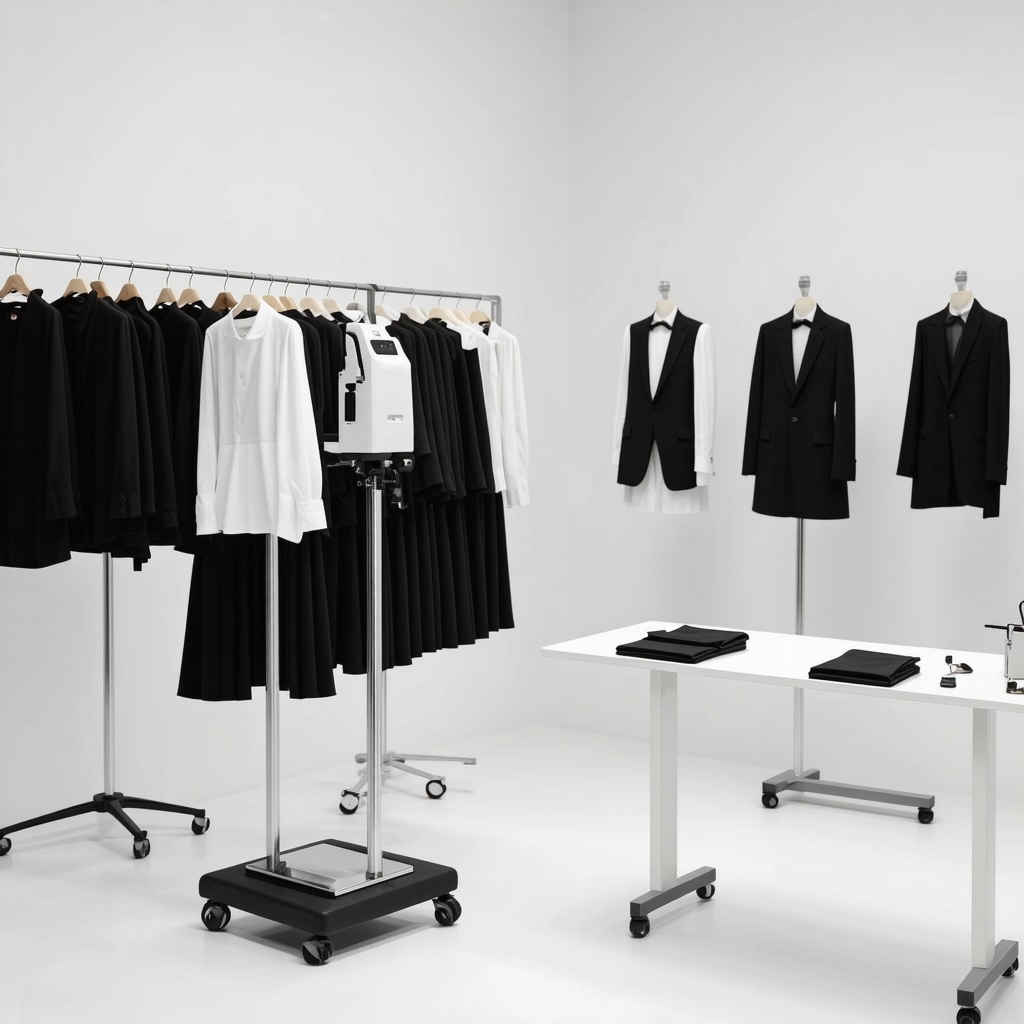 Tailoring studio with advanced 3D scanning and fabric technology