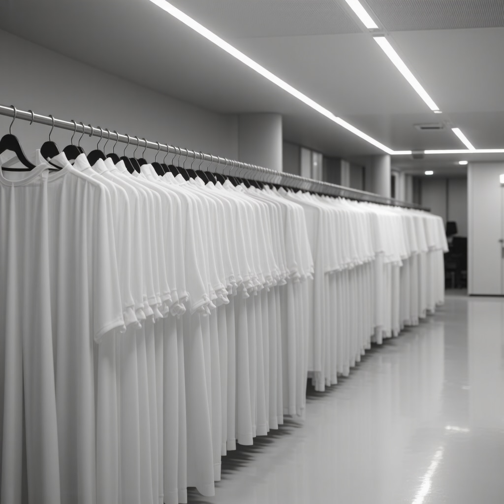 Modern dry cleaning machine using silicone solvents preserving delicate fabrics in climate-controlled setting