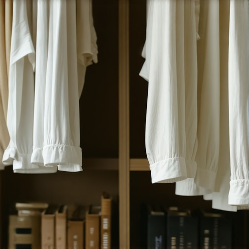 Neatly organized wardrobe with clothing storage tips