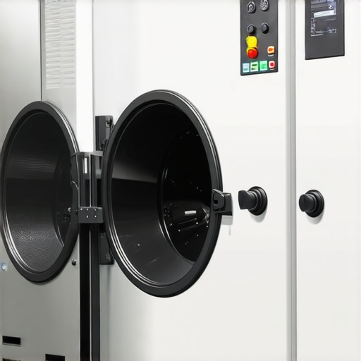 Modern dry cleaning machine using supercritical CO2 technology at a Tampa eco-friendly dry cleaner