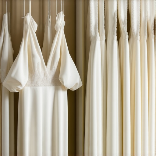 A high-tech climate-controlled storage room with preserved wedding gowns, demonstrating expert preservation methods.
