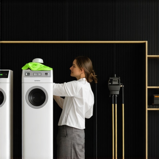 Dry cleaner using eco-friendly equipment in a clean, modern store.