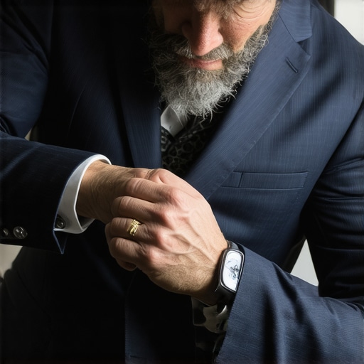 Tailor making precise adjustments on a suit in a workshop