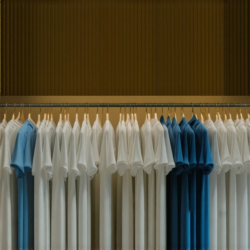 A busy late-night dry cleaning shop with staff carefully cleaning garments