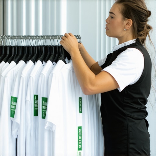 Cleaner using eco-friendly solvents on garments in Tampa