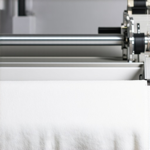 Close-up of ultrasonic fabric cleaner used for delicate curtain fabric in a professional dry cleaning facility