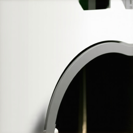 A modern eco-friendly dry cleaning machine utilizing green solvents in a clean setting