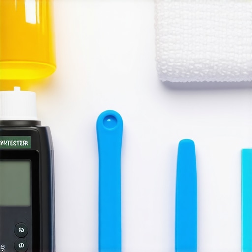 Technician demonstrating the use of pH tester and eco-friendly cleaning supplies for fabric preservation.